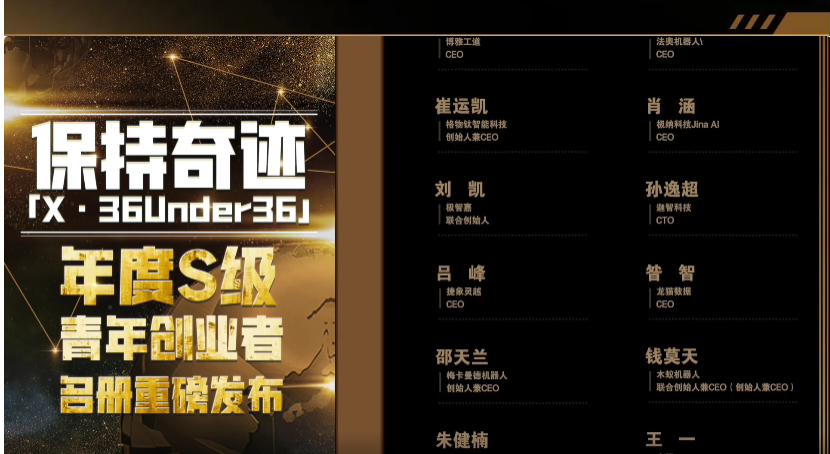 保持奇迹！木蚁机器人CEO钱莫天荣登「X·36Under36」2022年度S级创业者名册