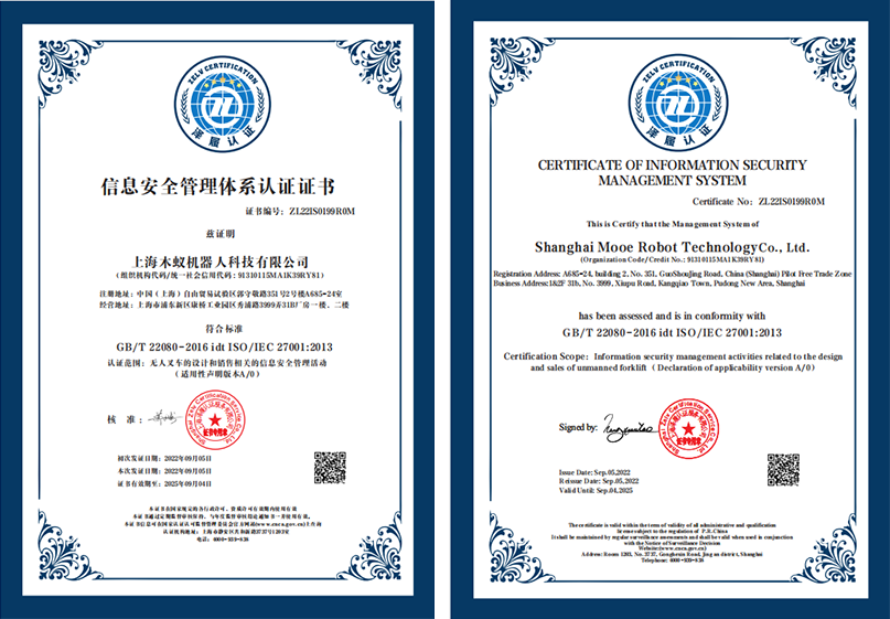 构筑安全壁垒|木蚁机器人获ISO9001及ISO27001双重体系认证(图1)